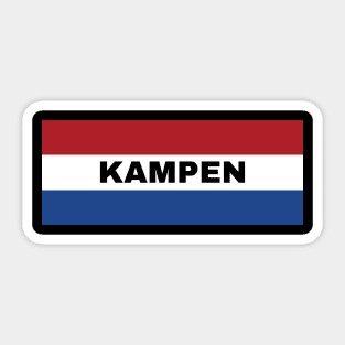 Kampen City in Dutch Flag Sticker